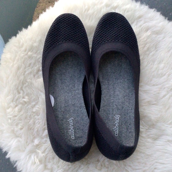 Allbirds Navy Blue Tree Breezers Ballet Flats New Condition Size 8.5” - Picture 1 of 6